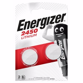 CR2450 Energizer 3V Lithiumbatteri 2-pakke